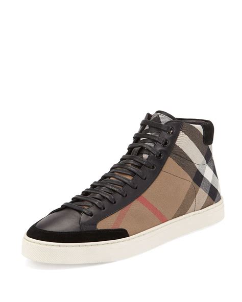 high top burberry sneakers|Burberry high top sneakers men.